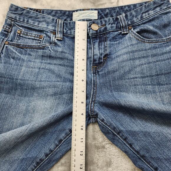 Vintage Maurices Jeans Womens 7/8 SHORT Blue Taylor Boot Cut Mid Rise Stretch - Picture 10 of 13